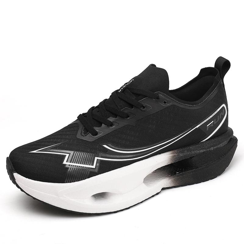 

Новая мужская обувь Повседневная обувь Прочная мягкая подошва Отскок Противоскользящая и износостойкая Спортивная обувь Круглый год Беговые кроссовки 45 чёрный