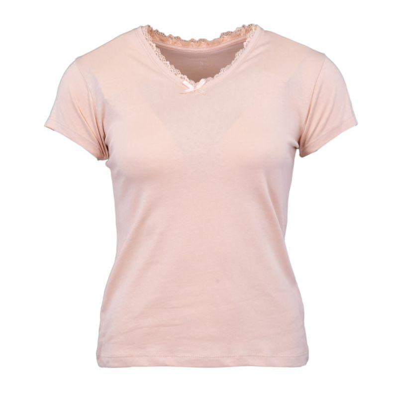 Tee shirt col v venezia avec dentelle Femme CHANTAL THOMASS