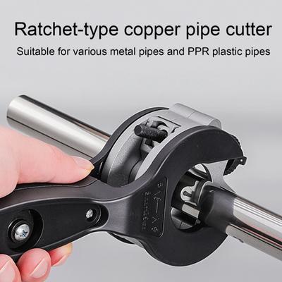 Outil Coupe-Tube à Cliquet Yousheng Outil de Coupe Rapide à Une Main pour Couper des Tubes en Acier Inoxydable Cuivre Aluminium PVC de 5/16 à 1-1/8 Pouce