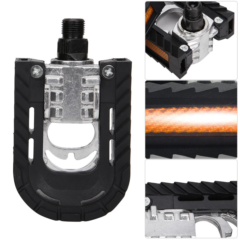1 Pair Foldable Aluminum Alloy Road Mountain Bike Pedal Lightweight Bearing Pedals for Bicycle