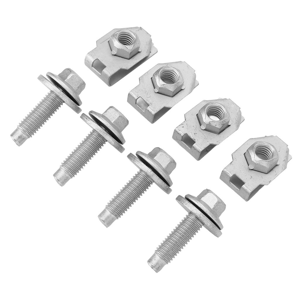 8PCS Skid Plate Filter Spring Nuts Bolts Set 4034A Clamp Type Metal Strong Structure for Expedition