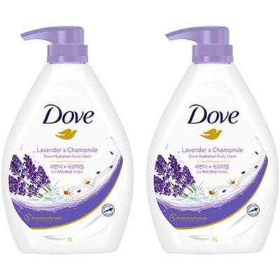 Dove Bravender Hydration Body Wash Lavender Incense, 1L, 2 Korean Cosmetics