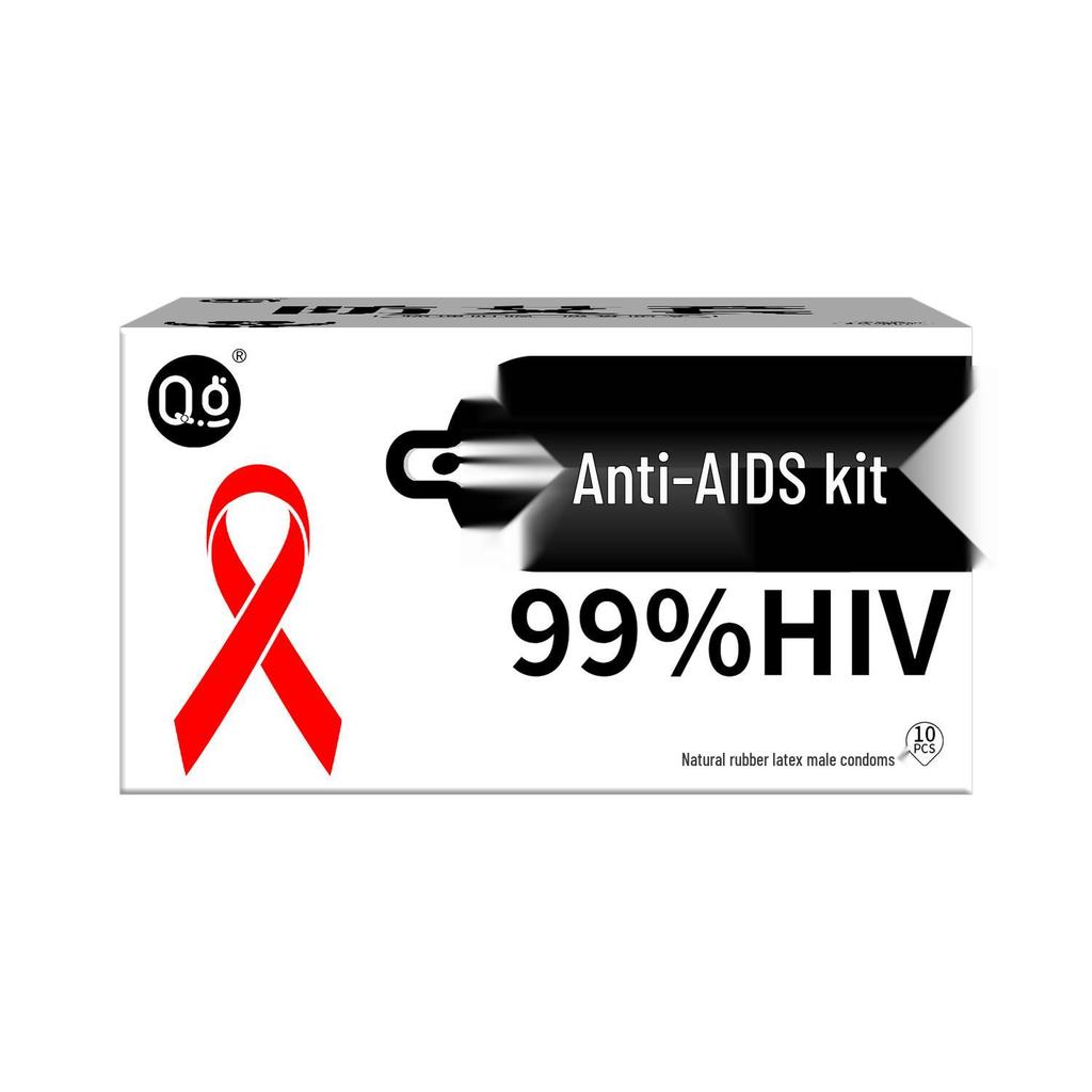 Q Point Ultra-Thin 001 Condoms: Lubricated, Spermicide-Free, for Men & Women, Enhanced Feel & Safety
