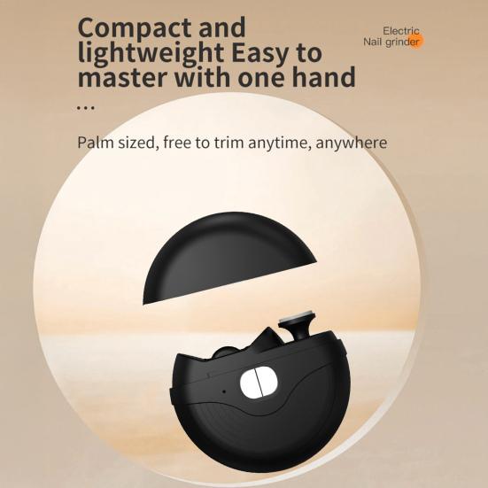 Yousheng 2-In-1 Electric Nail Clipper Automatic Kids Adults Seniors Nail Trimmer with LED Light Baby Manicure Grinding File Fingernail Cutter Polisher