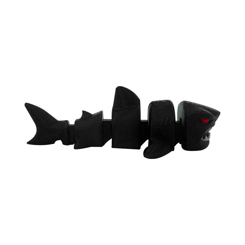 1pcs Movable Megalodon Adjustable Activity Creative and Interesting Desktop Ornament Plastic Decompression Small Toy