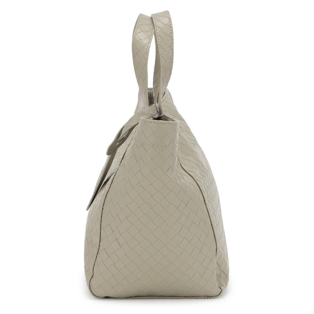 Mesh embossed horizontal shopper tote