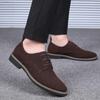 Fashion Mens Dress Shoes Legitimate Leather Shoe PU Suede Casual Men Designer Social Male Black Business Luxury Man Men's Wedding Summer
