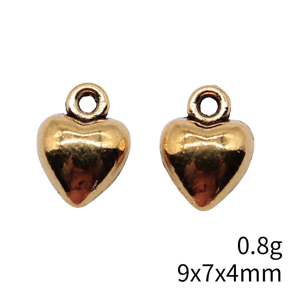 Back To School Charms Bulk Peach Heart Love Charms Pendant Women's Clothing Pendant