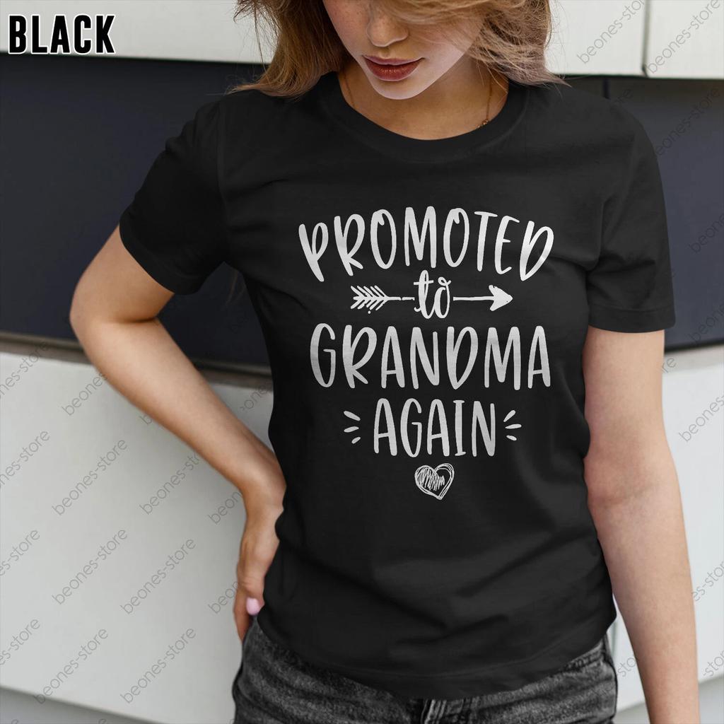Promoted To Grandma Again New Nana Granny To Be Gigi Mimi T-shirt For Women