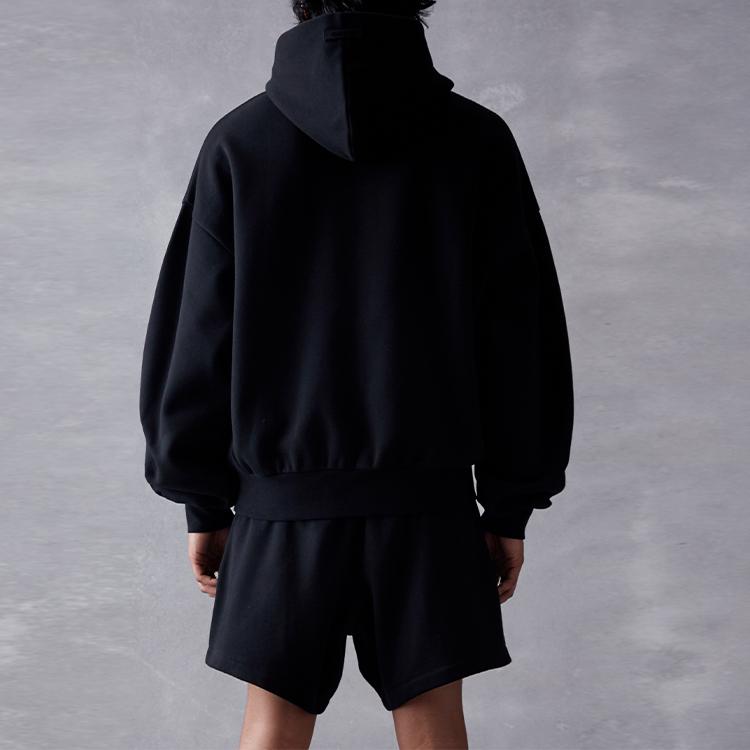 Fear of God Essentials Mikina Jet Black Pánské Topy 192SP232050F