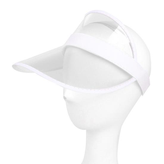 Fashion Summer Outdoor Sports Sun Protection Cap Unisex Clear Plastic Visor Hat