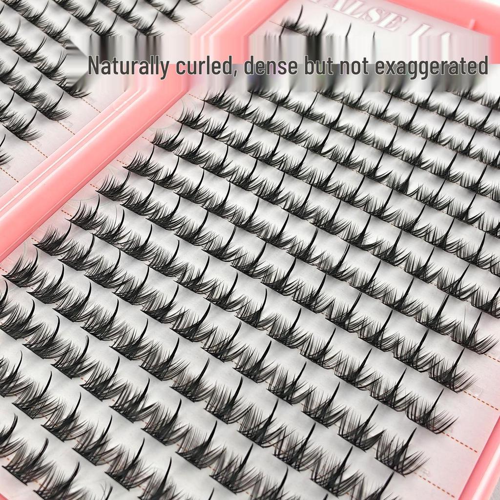 Pure Wild Little Devil Eyelash Glue & Natural Style Eyelashes Book for Beginners, Large Capacity, Segmented for Easy Application