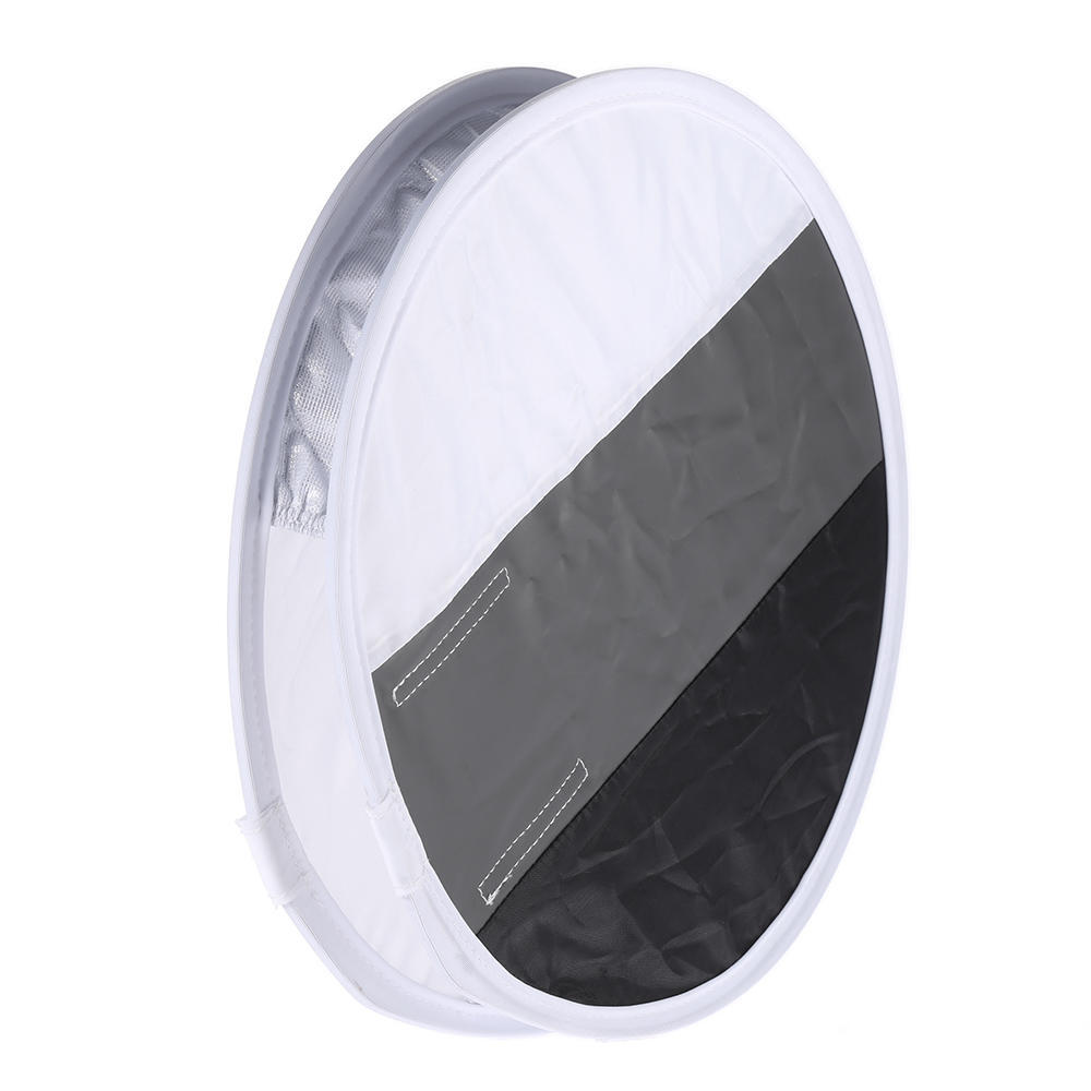 Multifunctional 12in 31cm Mini Portable Round On camera Flash Speedlite Diffuser Softbox with White Grey Black Color