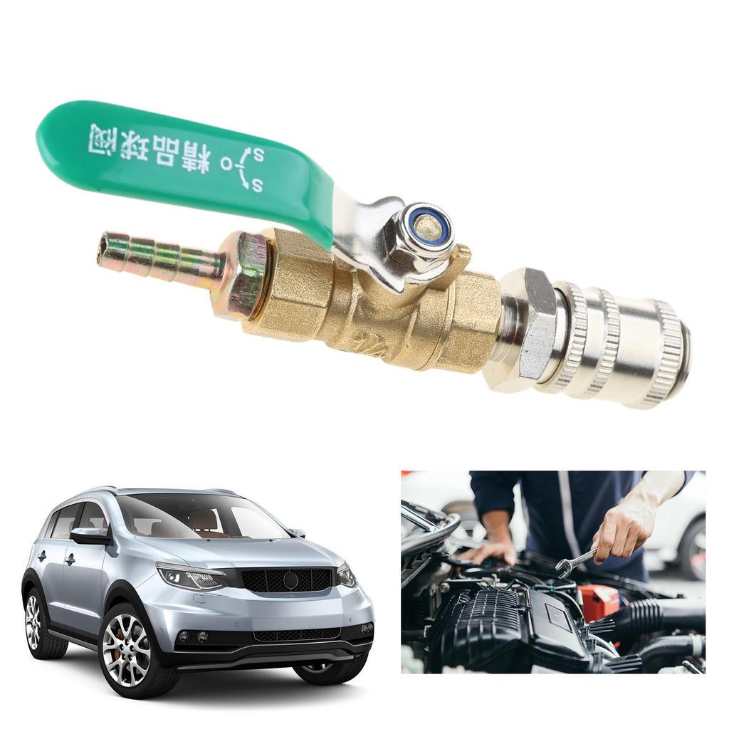 Automatic Transmission Fluid Oil Filling Filler Connector Adapter Metal Dispenser Distributor with Shut Off Valves Tool