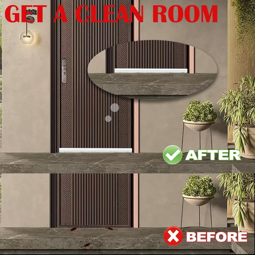 Hot or Cold Air Insulation Integrated Door Sweep Insect Sealing Strip for Bottom of Door