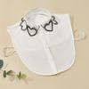 Women's Fake Collar Shirt White Fake Collar Women Detachable Collars Embroidery Cotton False Collar Shirt Col Amovible Femme