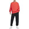 Nike Air Solid Color Crewneck Fleece Casual Loose Sweatshirt Men Sweatshirt Light-Red Dark-Red FB7204-696
