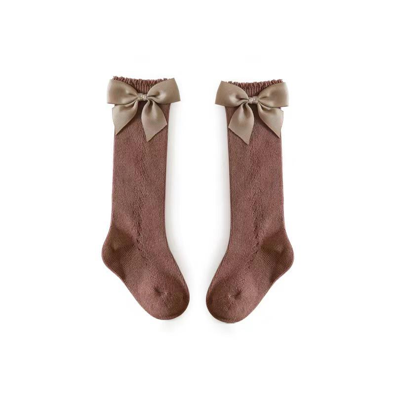 Girls' Princess Mesh Mid-Calf Socks for Summer, Spring, & Autumn – Versatile Korean Style
