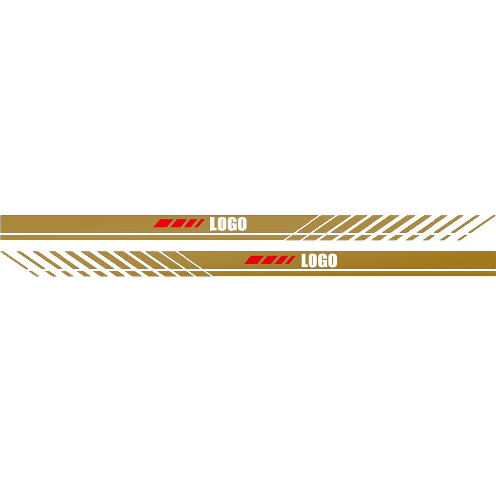 2PCS Car Side Body Stripes Vinyl Sticker Racing Sport Decals Auto Accessories For Mercedes Benz W204 W124 W220 W205 GLA CLA AMG