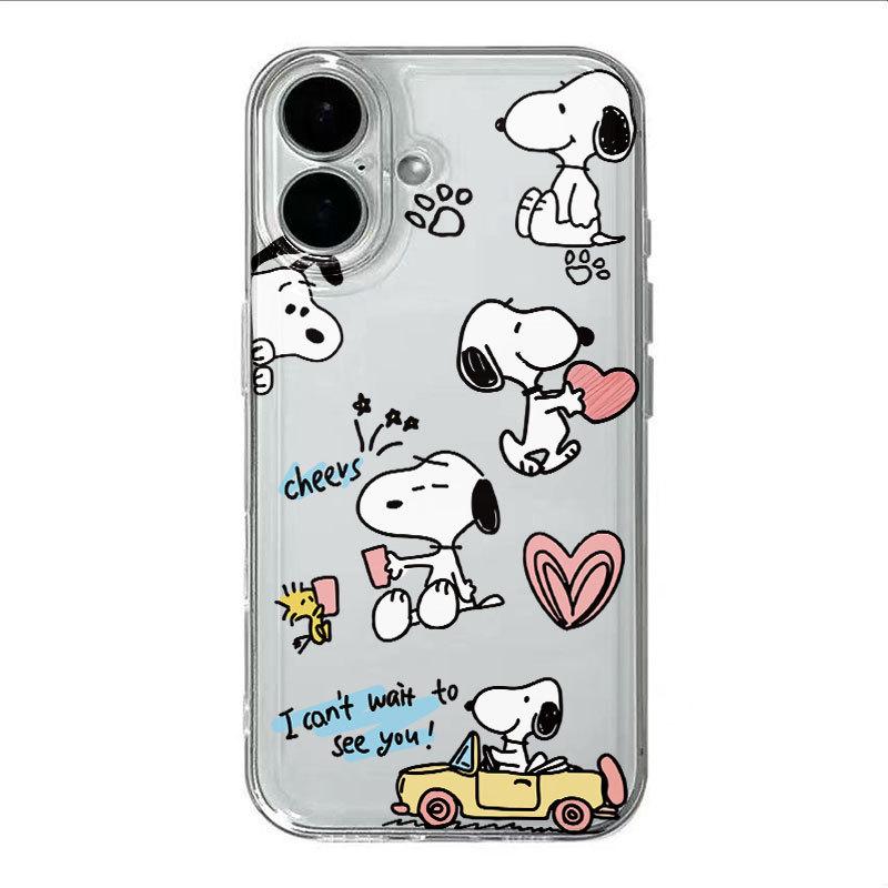 Snoopy Full-Coverage Drop-Proof Phone Case for Apple iPhone 17 Pro Max/15/14/13/12/XS Max