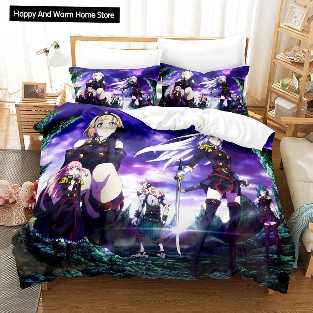 3D Anime Chained Soldier Bedding Set Single Twin Full Queen King Size Bed Set Adult Boys Bedroom Duvet Cover Sets Home Textiles