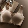 Traceless Underwear Women's Small Breasts Gather Summer Sports Integrated Beauty Vest Type Fixed Cup No Steel Ring Bra