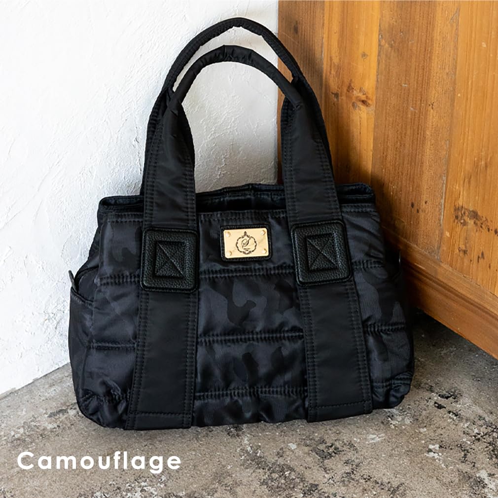 Gratante Tote Bag with Lightweight Nylon Quilted B5 Padded Commuter Nylon Padded Down Tote [Gratante] 3-Compartment Zipper, Bag, Size,