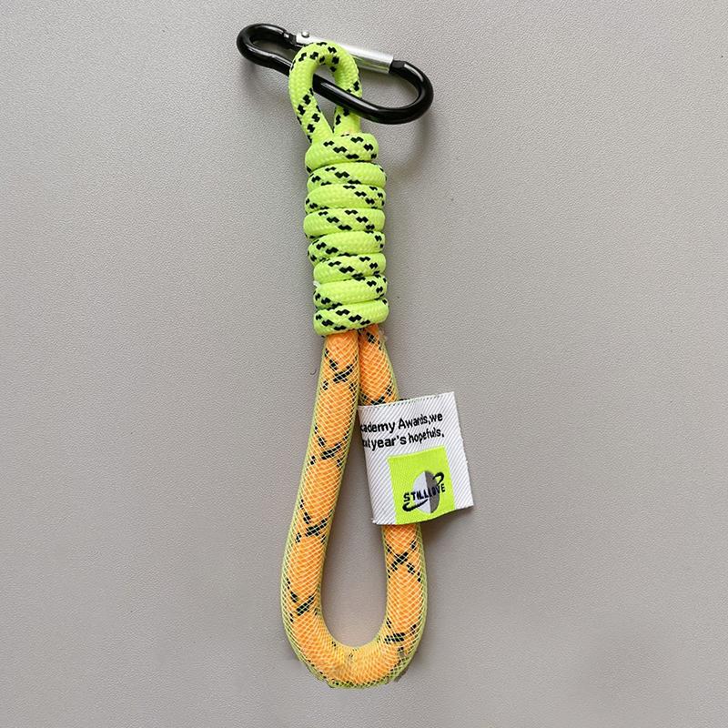 Creative Iridescent Braid Rope Keychain For Backpack Pendant Accessorie Hanging Cord Jewelry