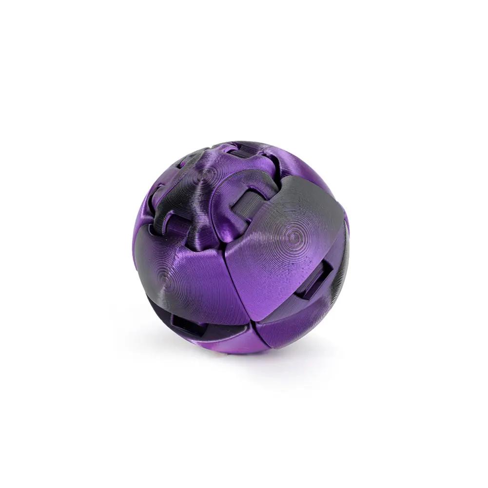 Fidget Toy 3D Printed Twistsphere Fidget Toy Gradient Gear Liquid Flow Ball With Rotating Design Anxiety Relief Toys