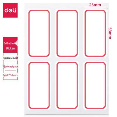 Deli 7182 Self-Adhesive Labels