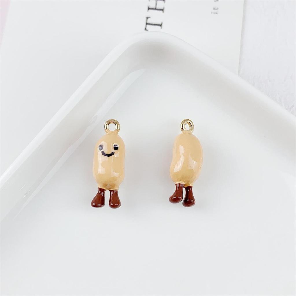 Alloy Drip Oil Cartoon Potato Pendant for DIY Jewelry Making