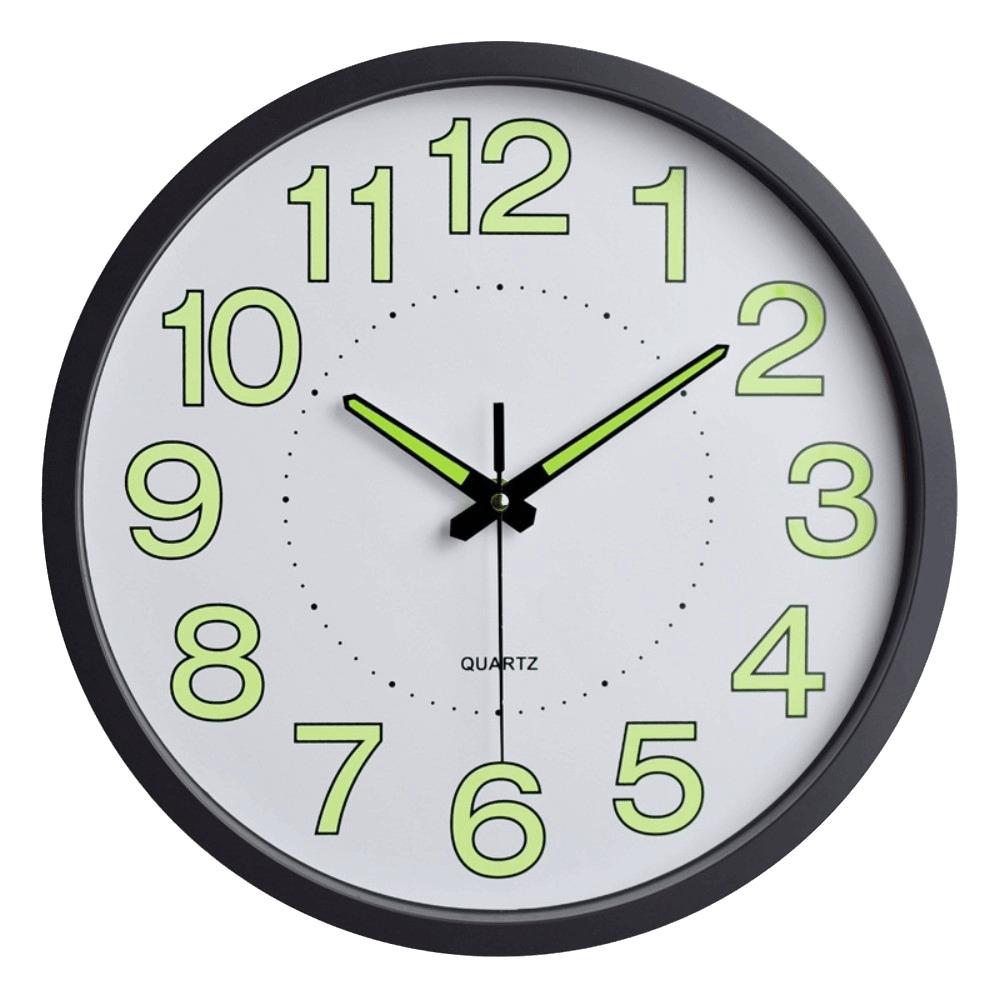 Easy to Read Glowing Hanging Clock Silent Quartz Wall Clock Modern Luminous Wall Clock  Office
