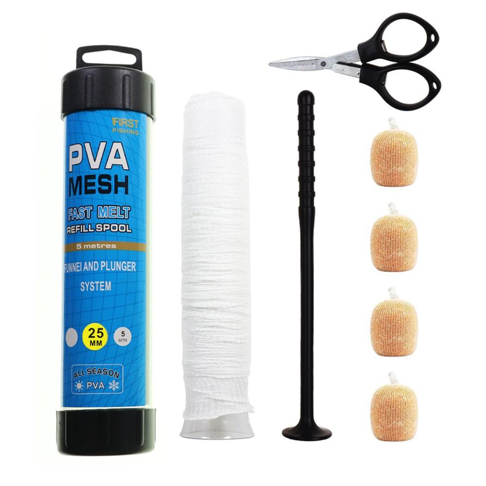 Carp Fishing Accessories Fishing Bait Loader PVA Mesh Kit