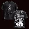 Anime Jujutsu Kaisen Ryomen Sukuna Mahoraga Abbigliamento Uomo Donna Maglietta in Cotone Lavato T-shirt Retrò Harajuku 2026 Maglietta Estiva