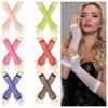 Fingerless Fishing Net Gloves Long Long Gloves Fashion Mesh Gloves  Women