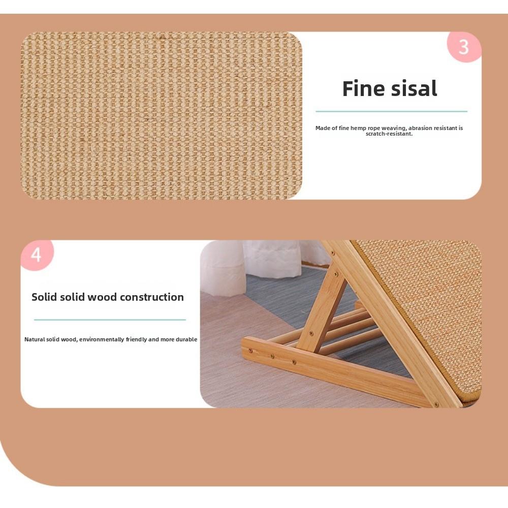 Cat Scratching Board Does Not Drop Crumbs, Cat Dog Climbing Ladder Sisal Large Grinding Claws Protect Sofa Cat Toys Pet Supplies