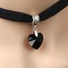 Heart Victorian Necklace Vintage Goth Velvet Fashion Chokers Pendants