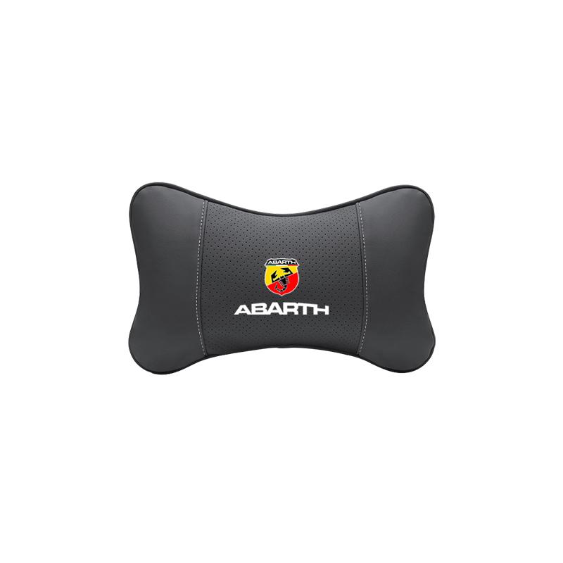 Fiat Car Seat Headrest Leather Neck Pillow For Abarth Punto Panda Doblo Stilo Ducato Freemont Car Interior Accessories keychain