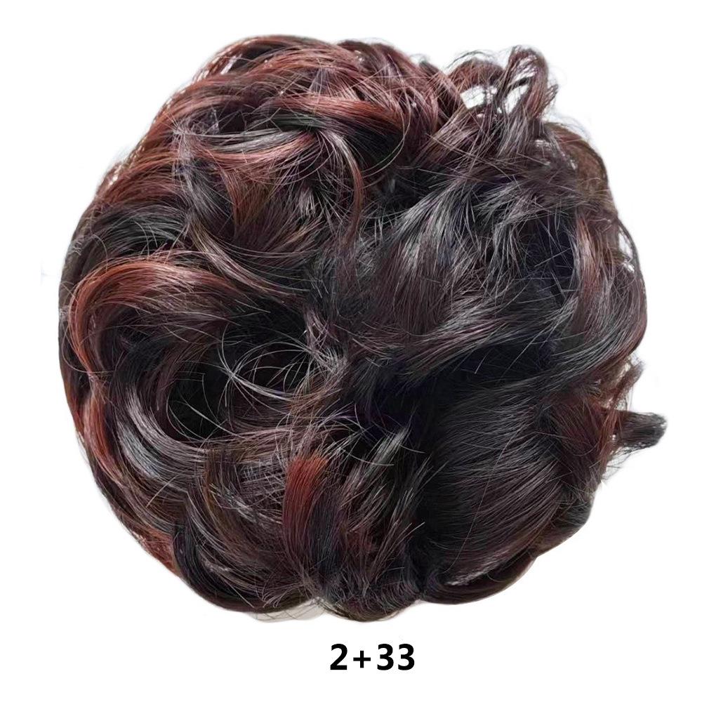 Elastici per Capelli Moda Europei e Americani - Elastici Morbidi e Spettinati per Donne, Accessori per Chignon e Parrucche, Stile Fiore a Bocciolo