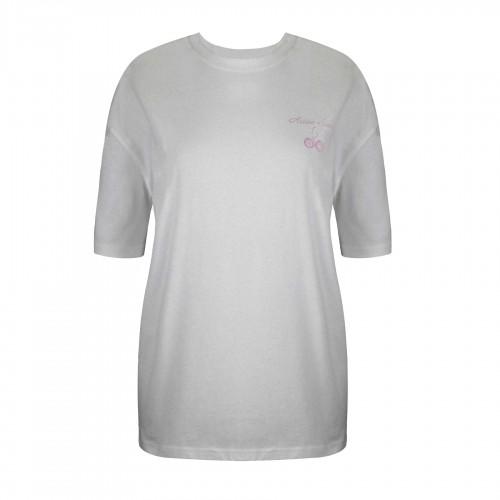USA Pro Womens/Ladies Graphic Print Cotton Oversized T-Shirt