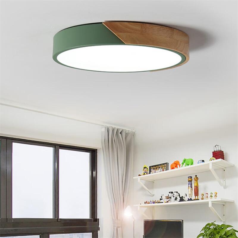 UOSU Round Thin LED Ceiling Light, Tri-Color Dimmable