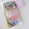 5-Piece Dazzling Colorful Crystal Diamond Makeup Brush Set with Super Soft Bristles