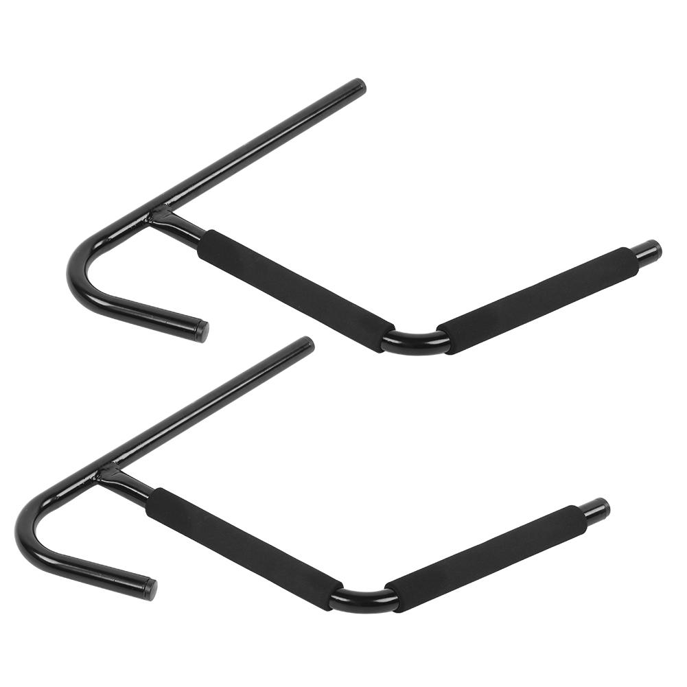 1Pair Metal Kayak Canoeing Wall Stand Carrier Rack Surfboard Hanger Accessory Black