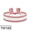 Customizable Handmade Bohemian Tassel Bracelet with Embroidered Logo - European & American Ethnic Friendship Style