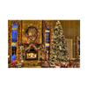 Christmas Fireplace Photography Backdrop Xmas Tree Stocking Photo Background Props for Holiday Family Portrait Studio Shoot Video Party Decor