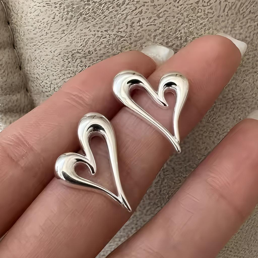 VENTFILLE 925 Sterling Copper Chunky Hoop Earrings for Women Geometric Circle Punk Ear Zircon Party Gifts 2023 New Dropshipping