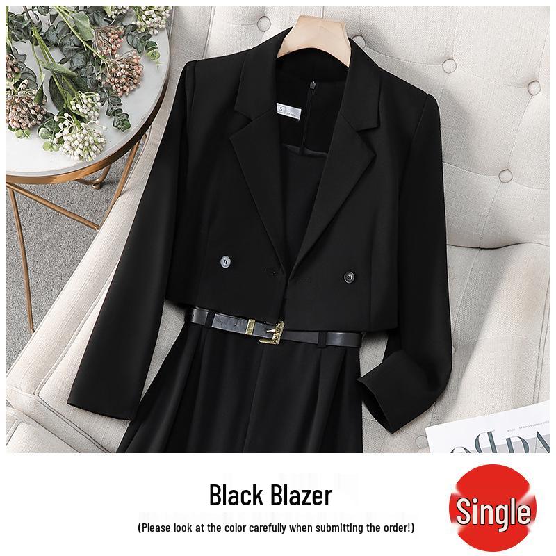 

Женский короткий коричневый пиджак Zihong - Весна/Осень 2025 Костюм высокого класса L