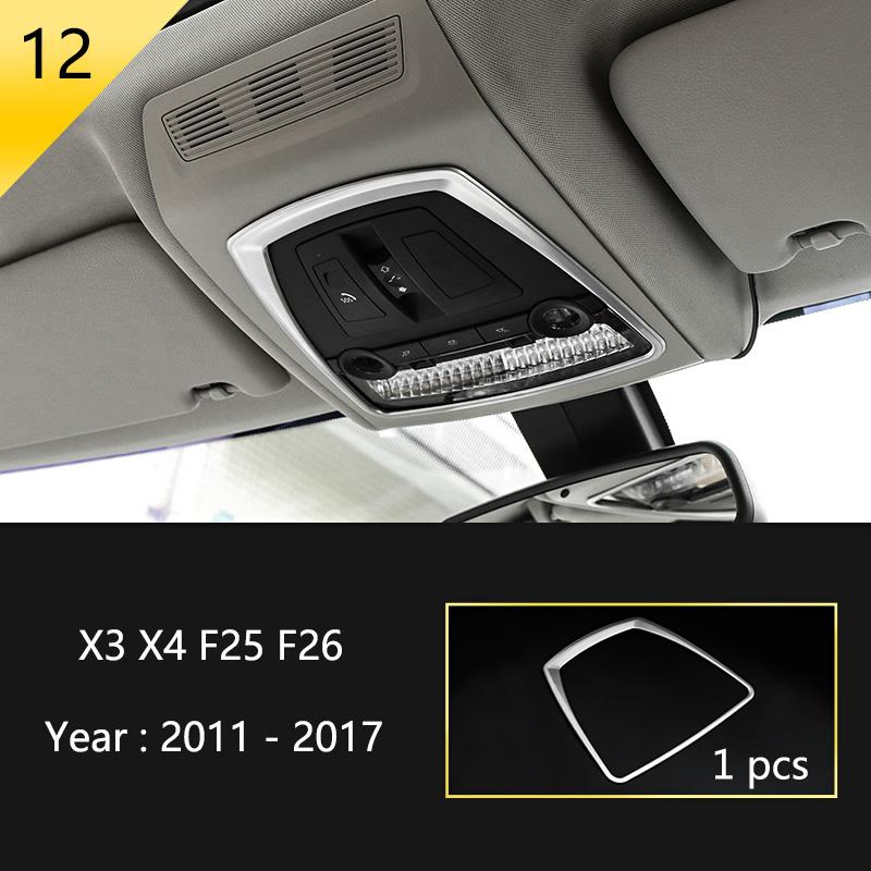 BBJS7 Accessories for BMW X3 X4 F25 F26 Car Inner Gearshift Air Conditioning CD Panel Door Armrest Cover Trim Decorative Car Stickers