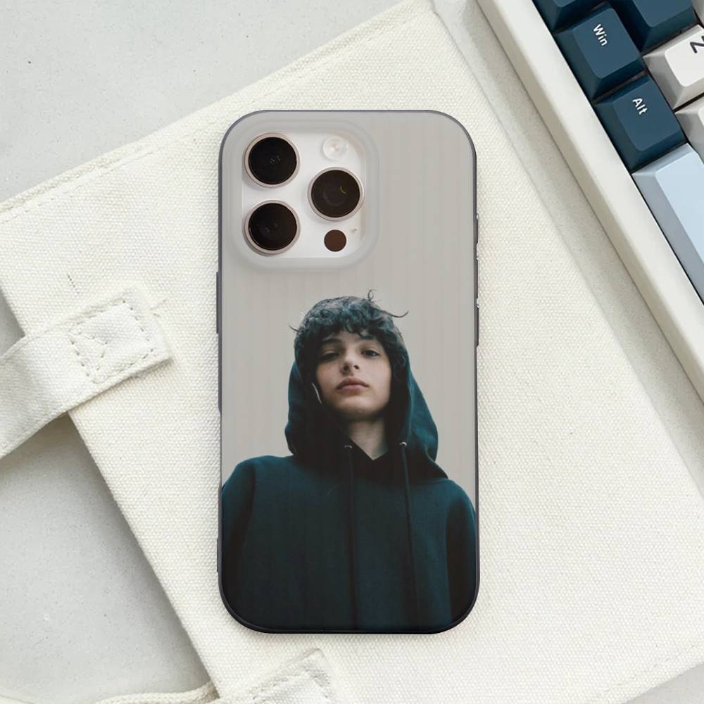 Finn Wolfhard Actor Singer For iPhone 17 16 15 Plus Pro Max 12 14 Plus 11 13 Wave Corrugated Stripe Funda Phone Cover