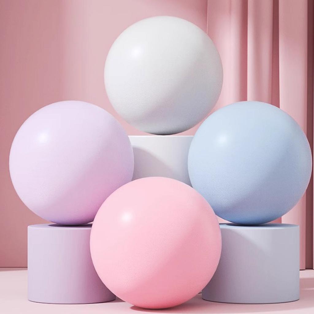 Gym Ball for Yoga Pilates Core Training Physical Therapy and Balance Exercise Ball 25cm 10Inch Soft Pilates Ball